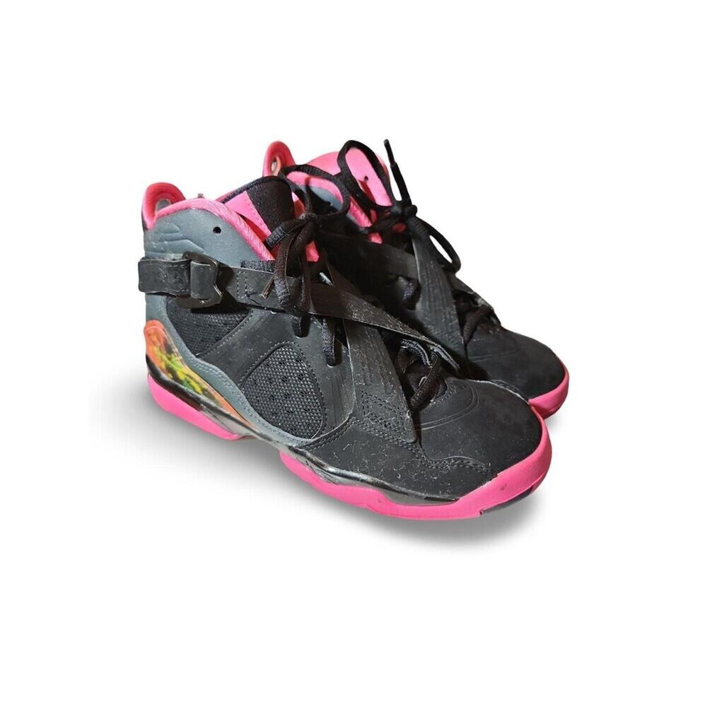 Nike Air Jordan 8 Retro GS Youth 4.5Y Black Pink 2011